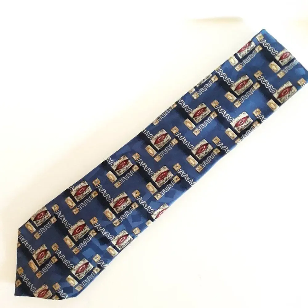 Omaggio by Robert Talbott Silk Tie Blue Gold